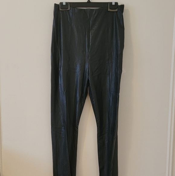 Amanda Uprichard X REVOLVE Malta Faux Black Leather Pants Size Large NWOT - Picture 9 of 15